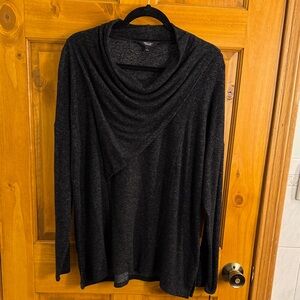 Simply Vera Vera Wang Charcoal Cowl Neck Sweater